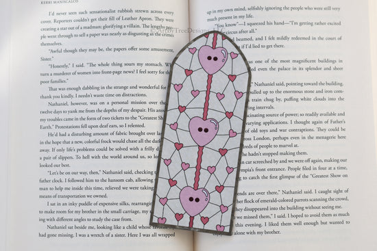 Lover Cardigan Valentine's Day Stained Glass Bookmark