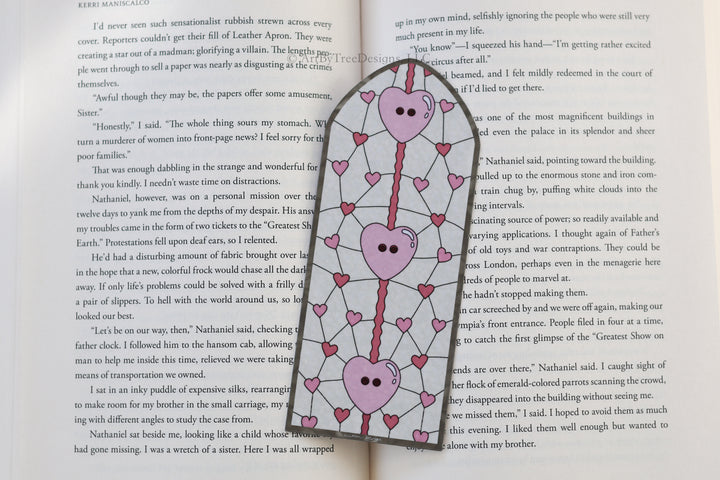 Lover Cardigan Valentine's Day Stained Glass Bookmark