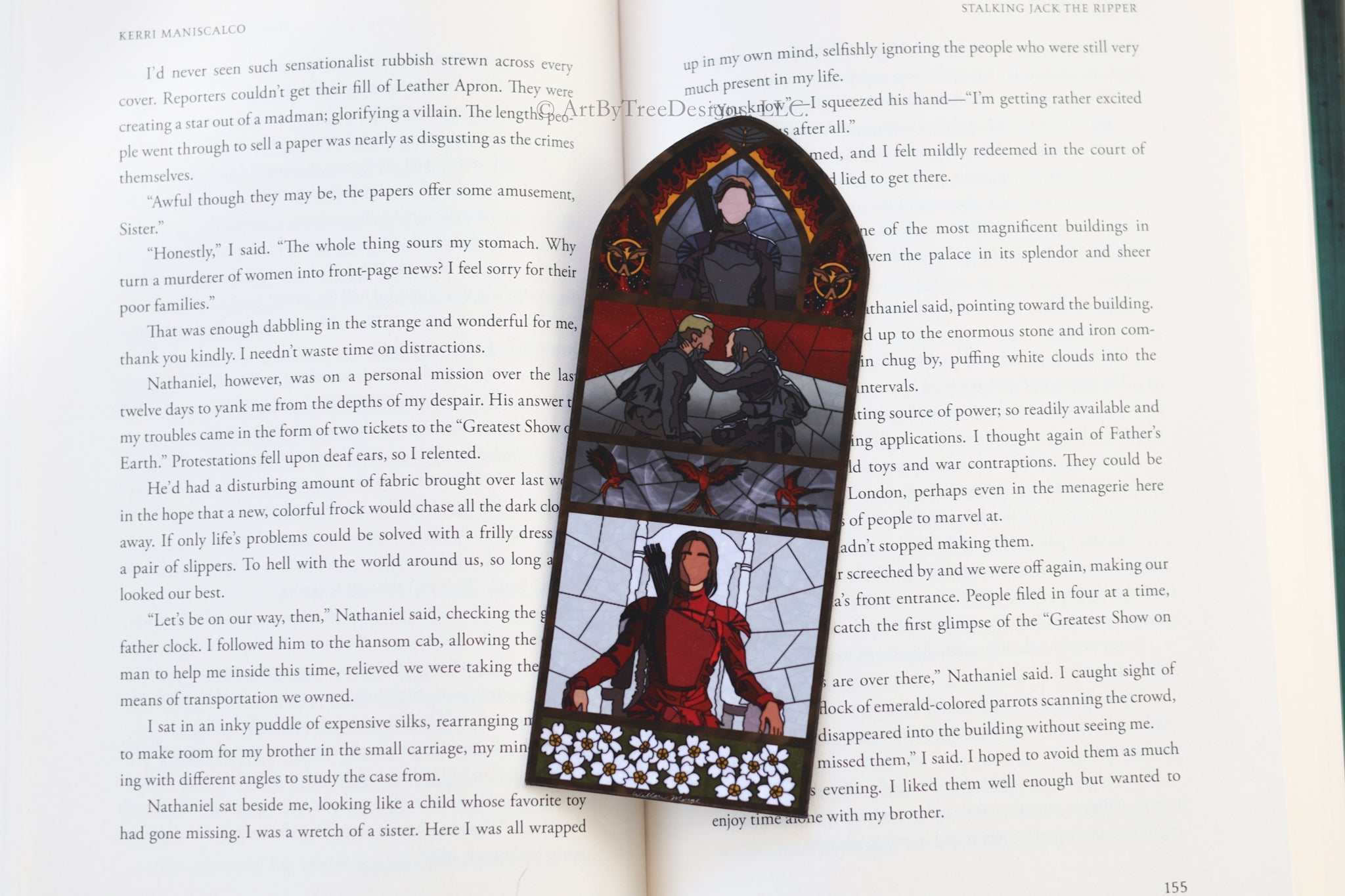 Mockingjay Stained Glass Bookmark