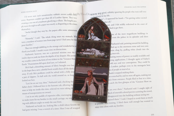 The Ophelia Stained Glass Bookmark