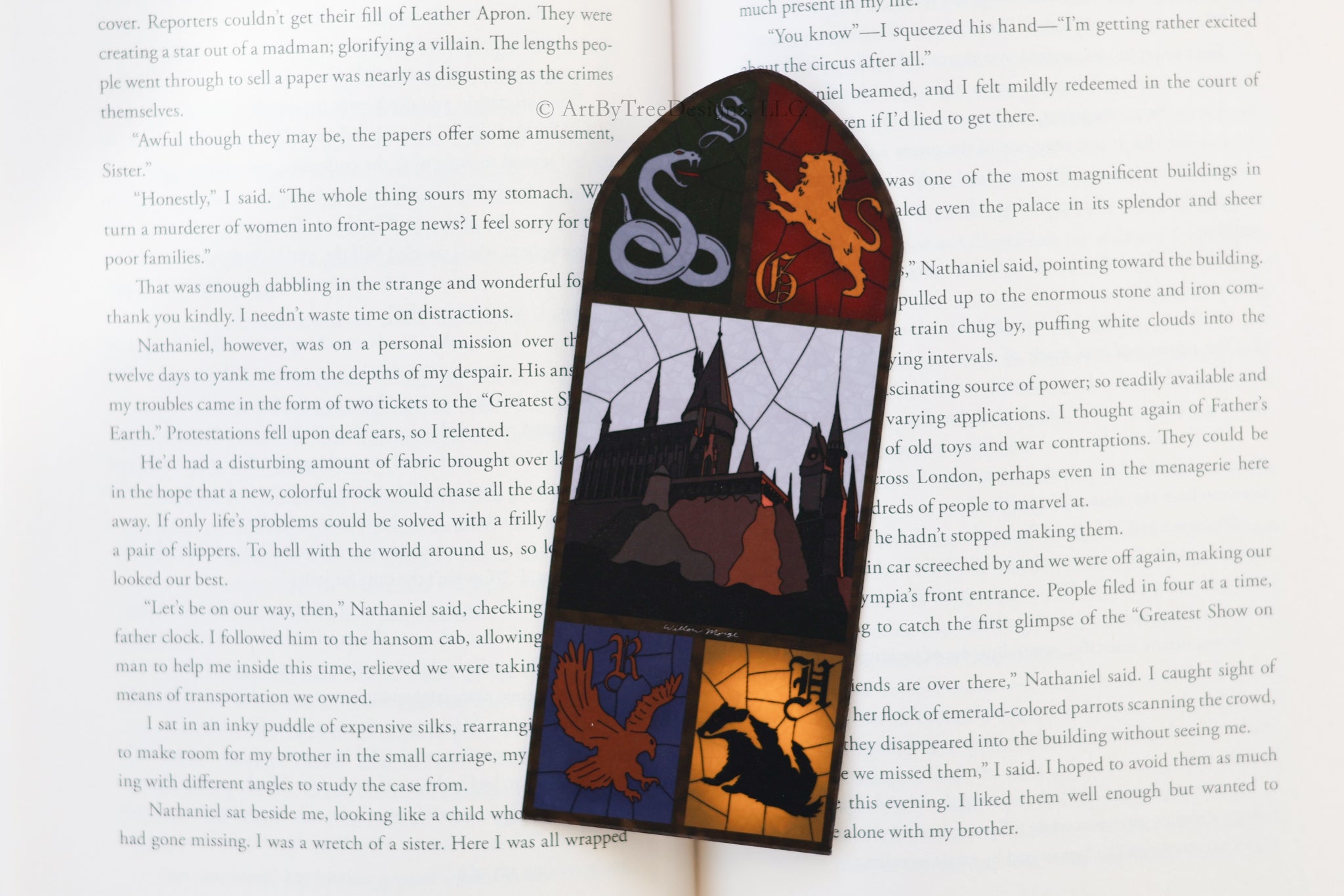 School Of Witchcraft and Wizardry Stained Glass Bookmark