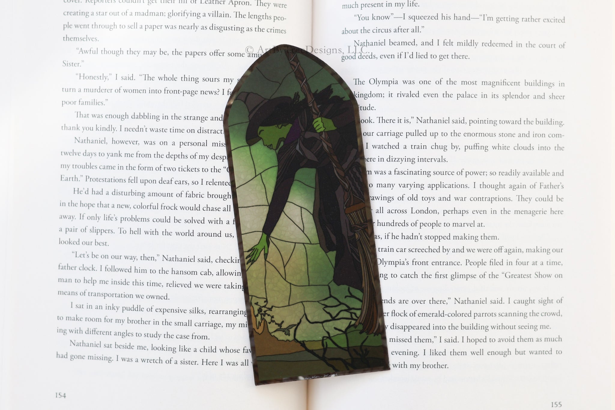 Elphaba Stained Glass Bookmark
