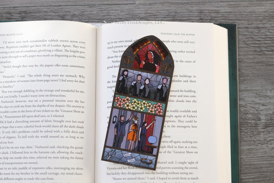 Catching Fire Stained Glass Bookmark
