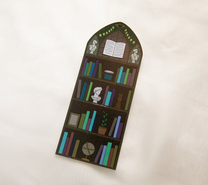 Bookshelf Stained Glass Bookmark (without book details)