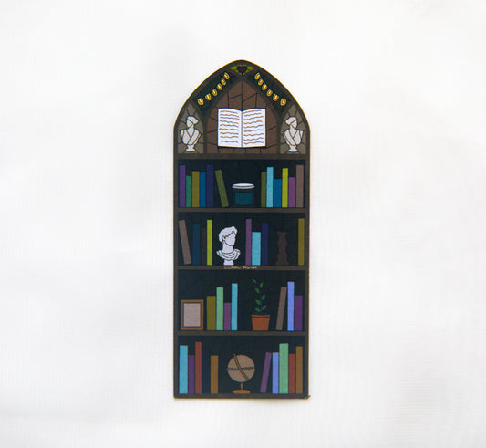 Bookshelf (without details) Stained Glass Fridge Magnet