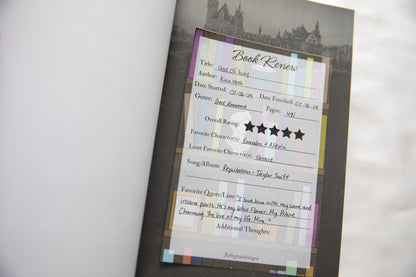 Bookshelf Book Review Pad 4"x6"