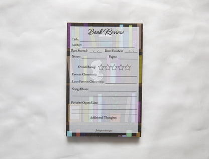 Bookshelf Book Review Pad 4"x6"