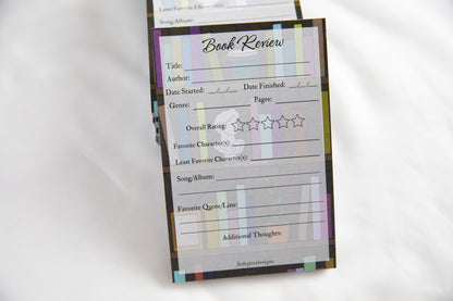 Bookshelf Book Review Pad 4"x6"