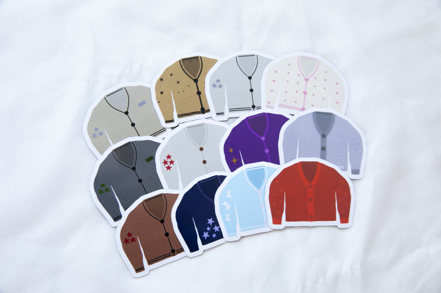 Cardigans Fridge Magnet Set