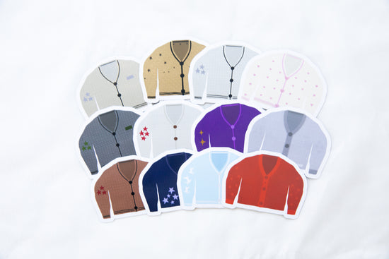 Cardigans Fridge Magnet Set