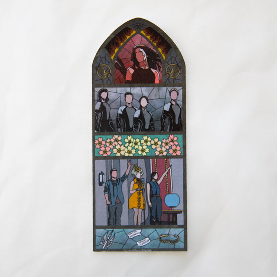 Catching Fire Stained Glass Bookmark
