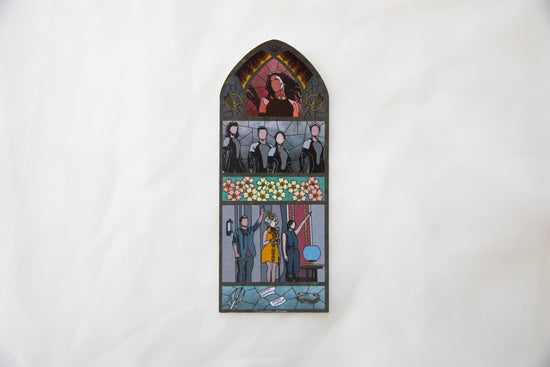 Catching Fire Stained Glass Bookmark