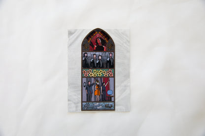Catching Fire Stained Glass Magnet