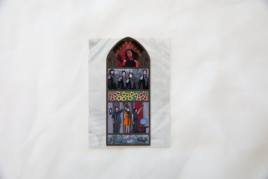 Catching Fire Stained Glass Magnet