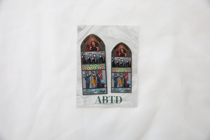 Catching Fire Stained Glass Sticker