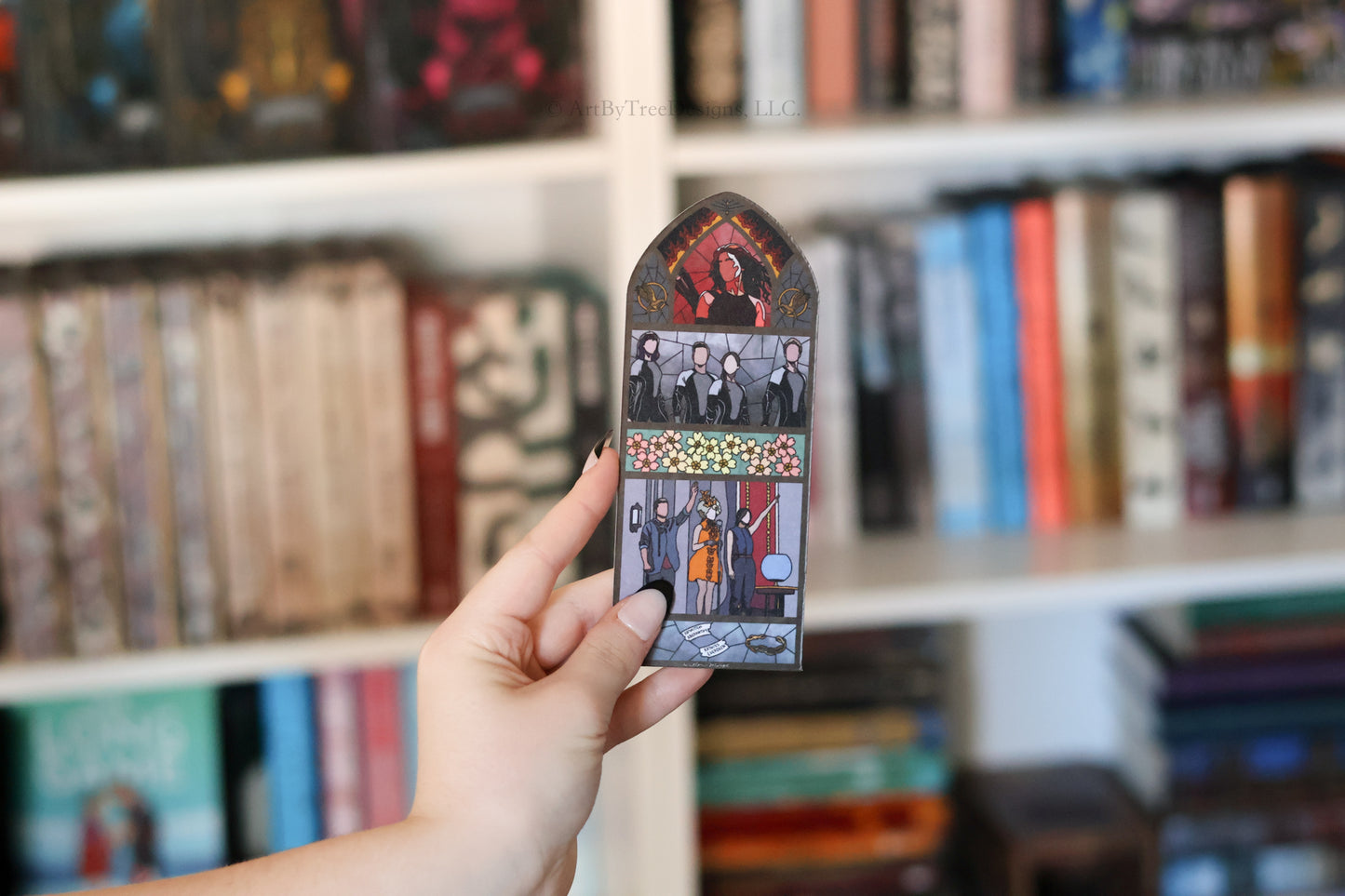 Catching Fire Stained Glass Bookmark