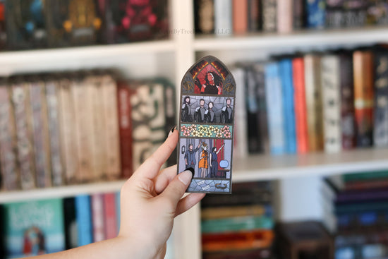 Catching Fire Stained Glass Bookmark