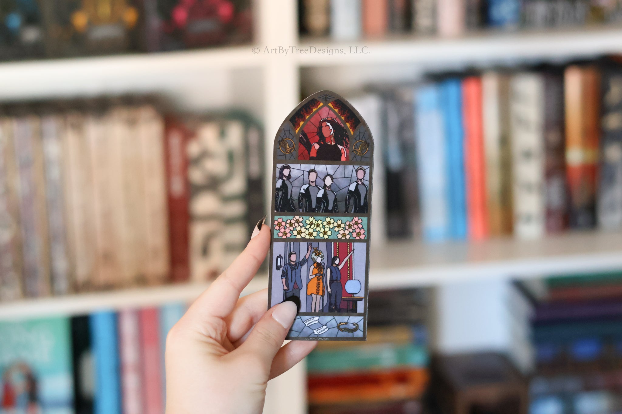 Catching Fire Stained Glass Bookmark