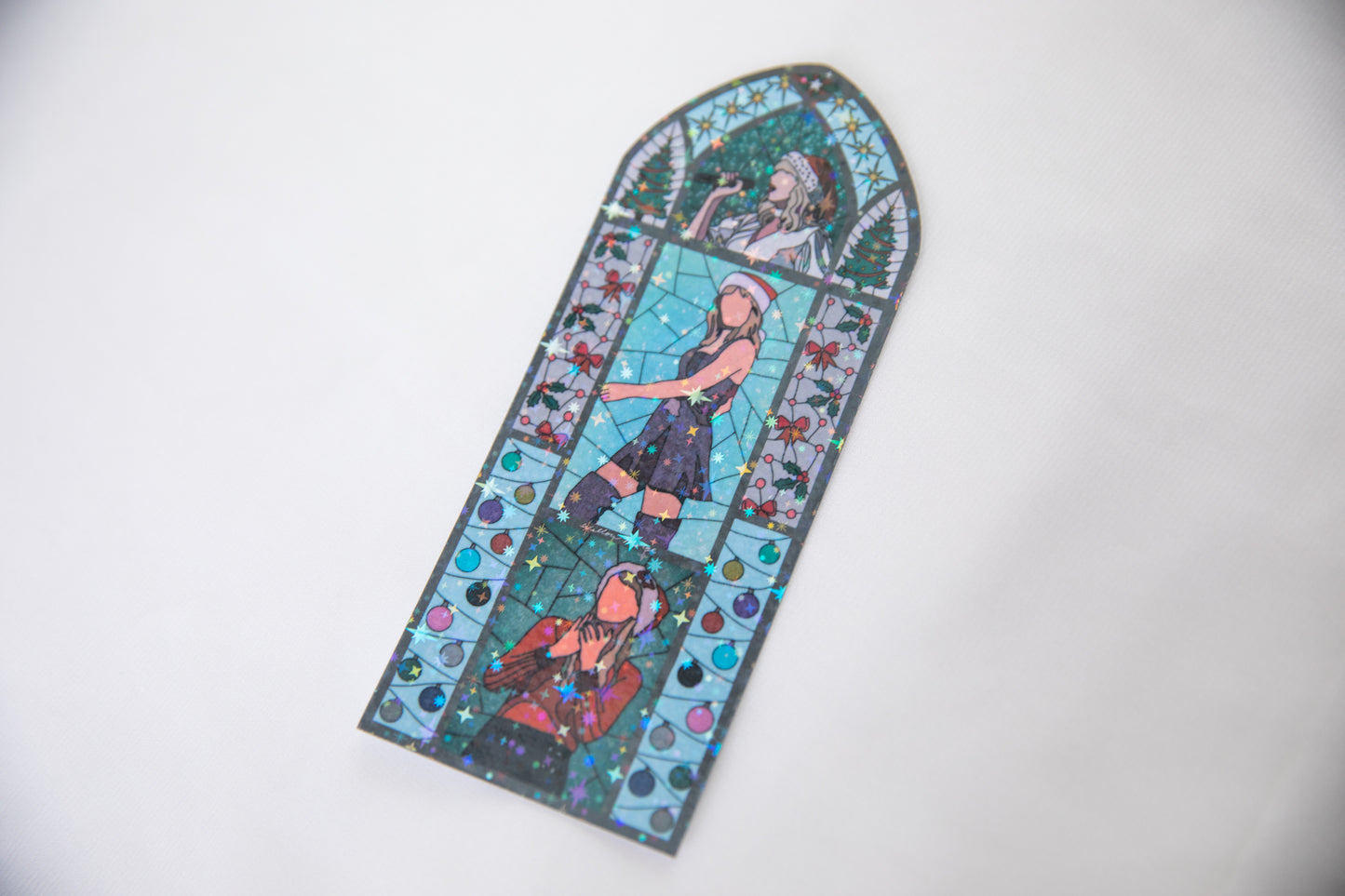 Christmas Tree Farm Stained Glass Bookmark