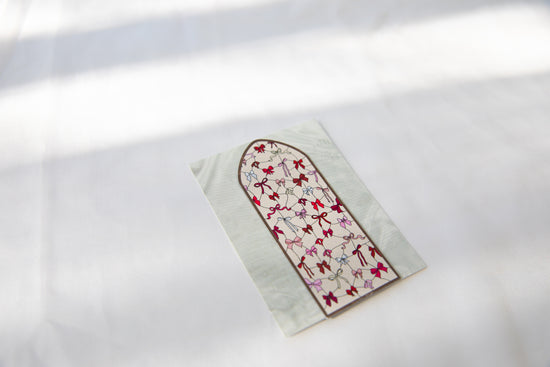 Coquette Bow Valentine's Day Stained Glass Magnet