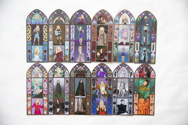 Stained Glass Eras Fridge Magnet Vault