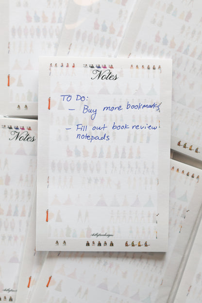 Eras Outfits Notes Notepad 4" x 6"