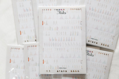 Eras Outfits Notes Notepad 4" x 6"