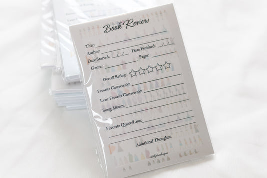 Eras Outfits Book Review Notepad 4" x 6"
