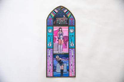 Eras Tour Stained Glass Bookmark