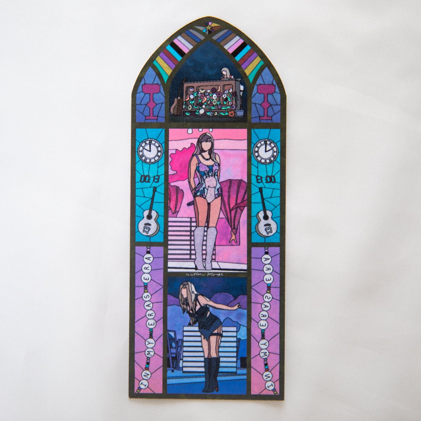 Eras Tour Stained Glass Bookmark