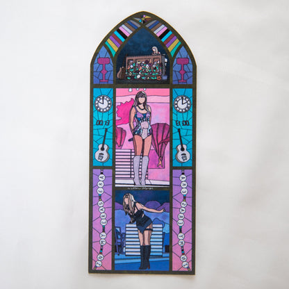 Eras Tour Stained Glass Bookmark