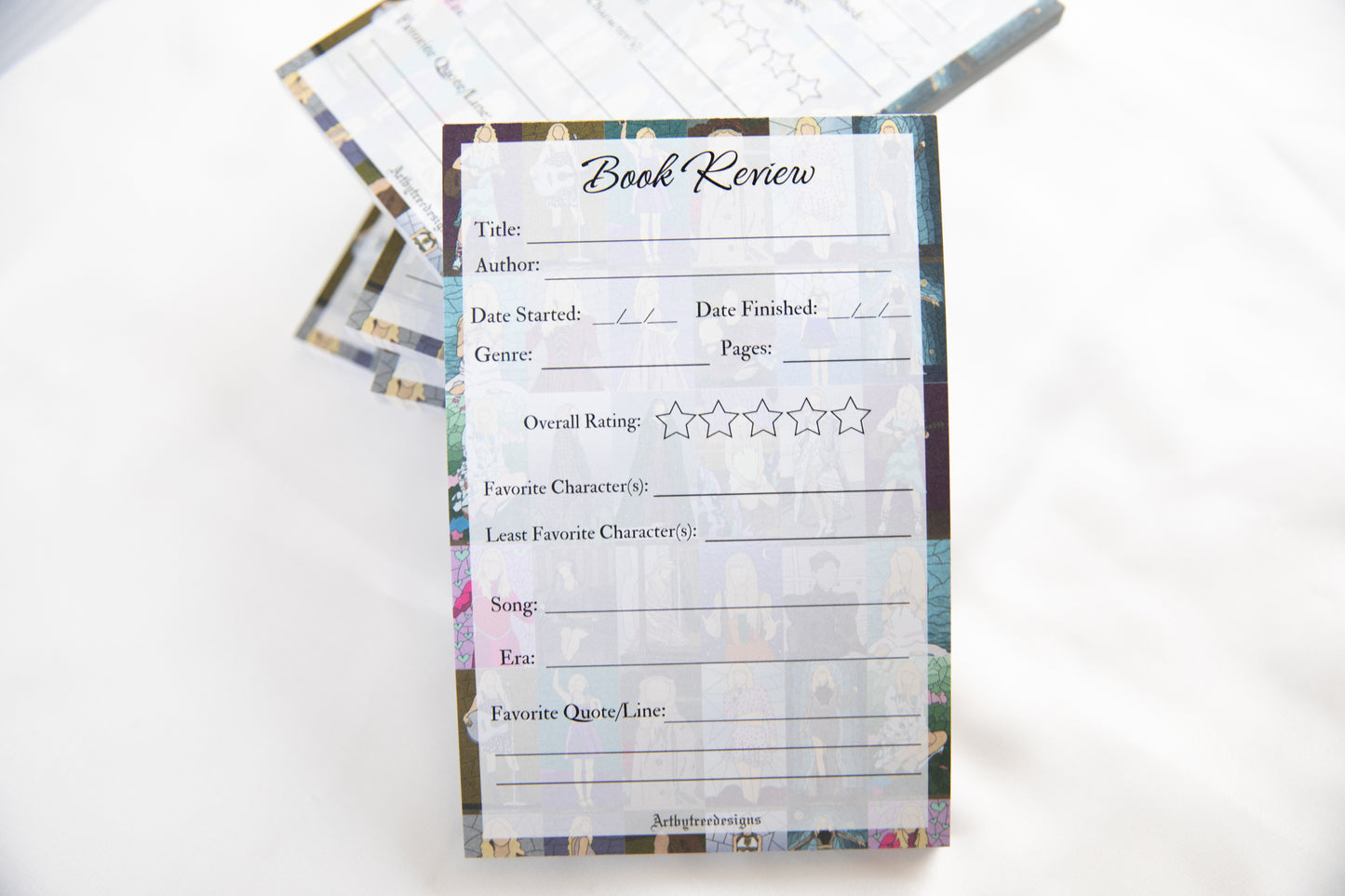 Eras Stained Glass Windows Book Review Pad 4"x6"