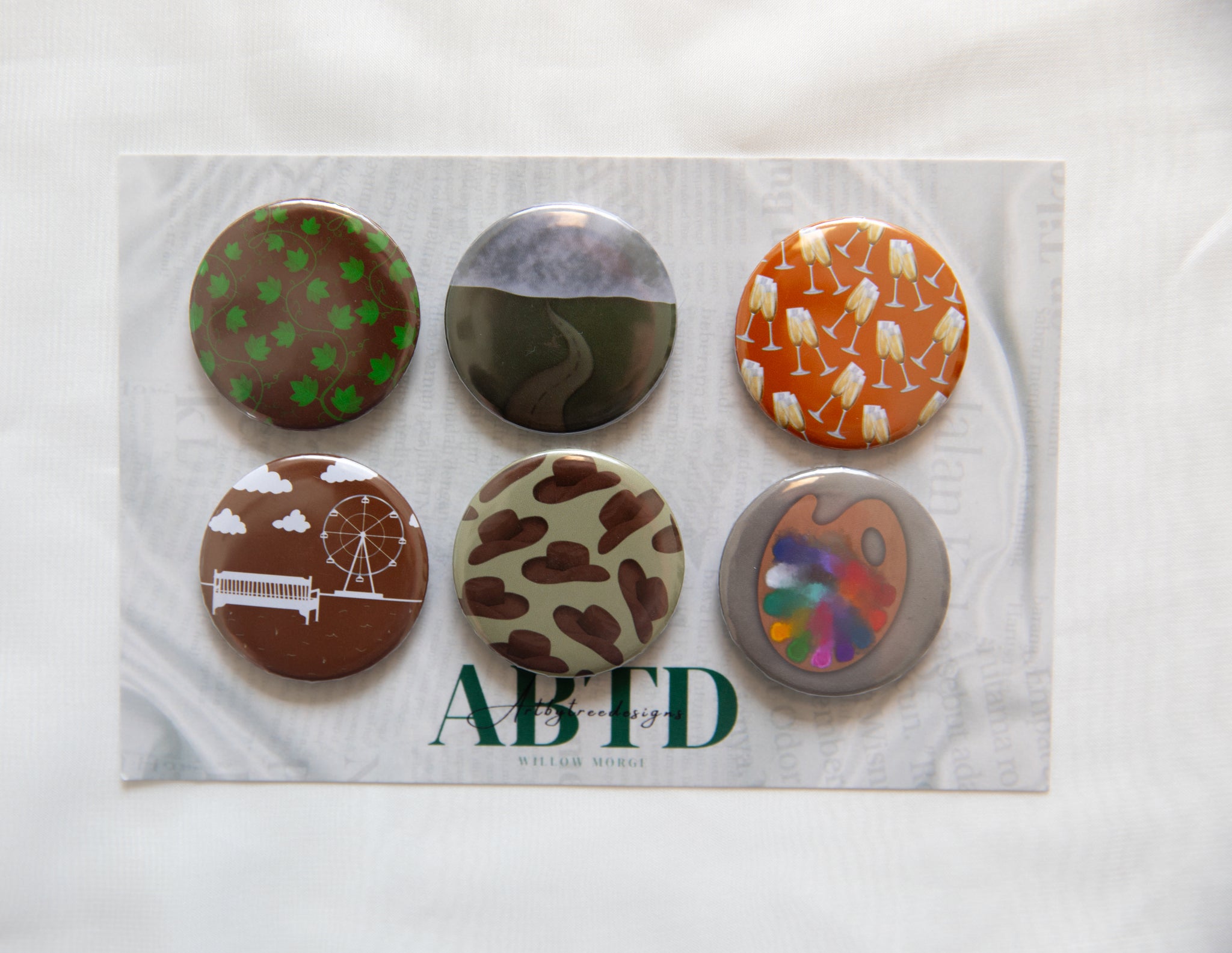 Evermore Button Magnet Set