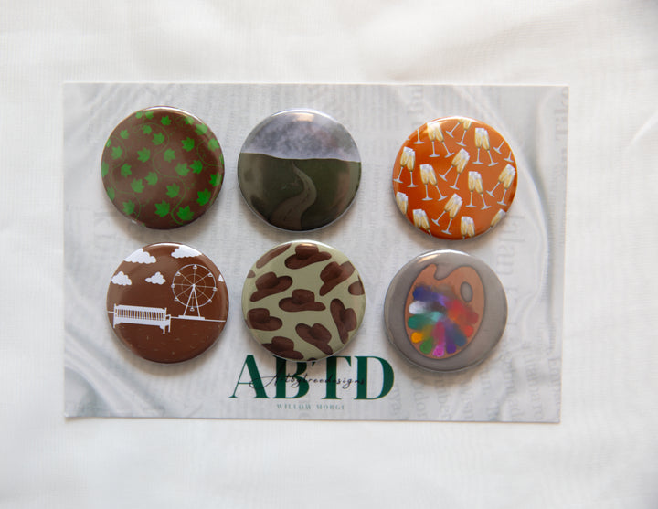 Evermore Button Magnet Set