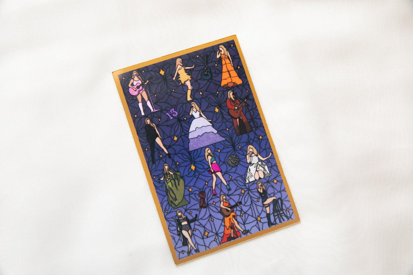 Stained Glass Eras Fridge Magnet