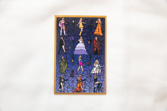 Stained Glass Eras Fridge Magnet