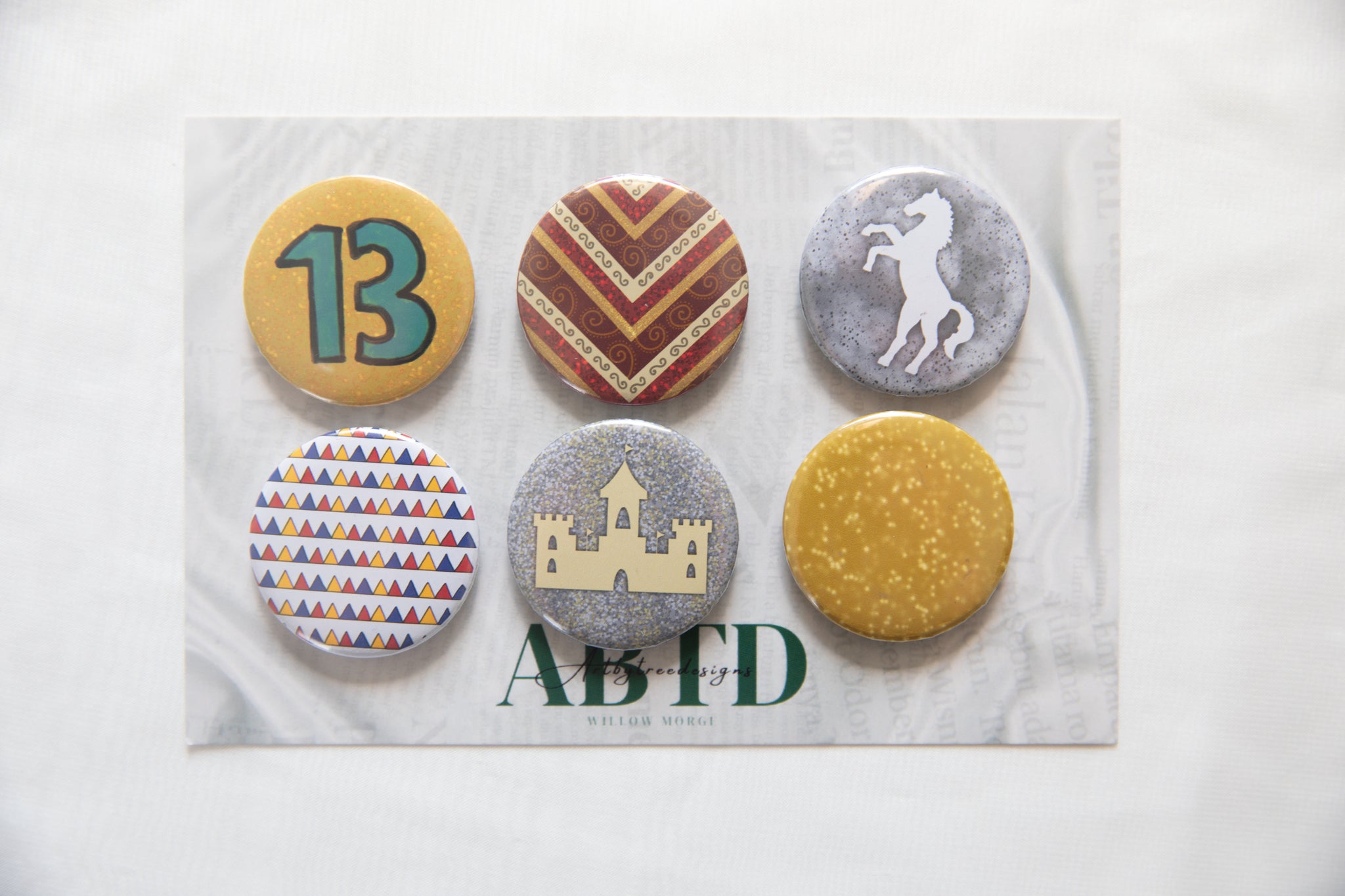 Fearless Button Magnet Set