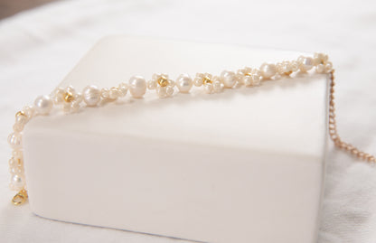 Elegance Flower Beaded Bracelet
