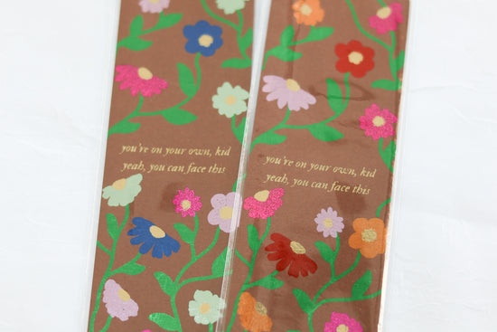 YOYOK Piano Pattern Foiled Bookmark