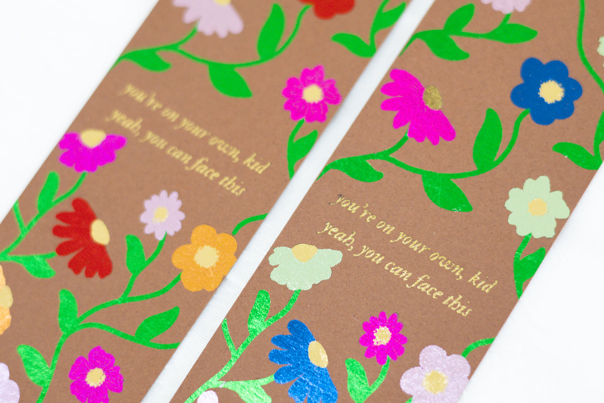 YOYOK Piano Pattern Foiled Bookmark