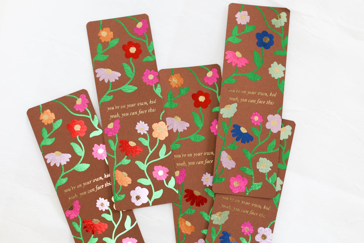 YOYOK Piano Pattern Foiled Bookmark