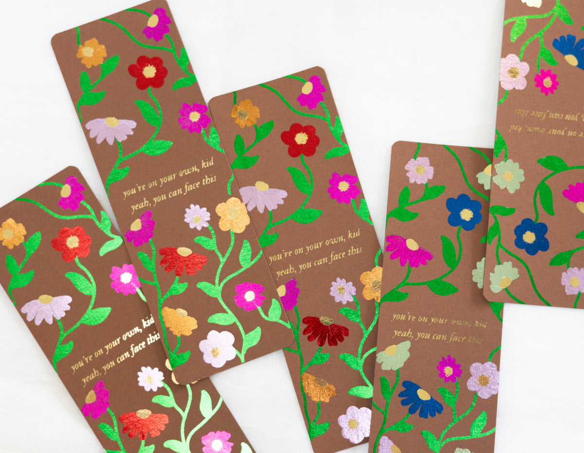 YOYOK Piano Pattern Foiled Bookmark