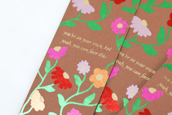 YOYOK Piano Pattern Foiled Bookmark