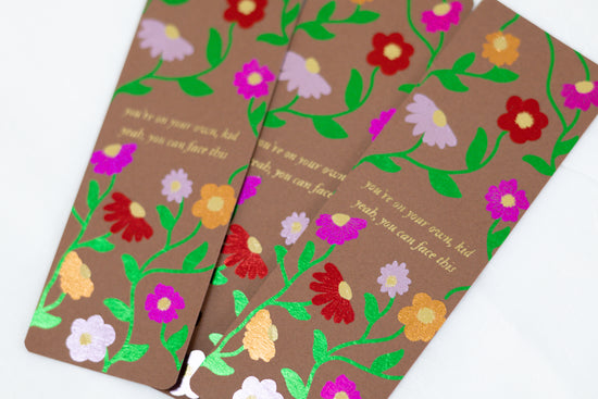 YOYOK Piano Pattern Foiled Bookmark