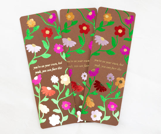 YOYOK Piano Pattern Foiled Bookmark