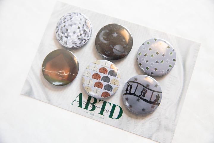 Folklore Button Magnet Set