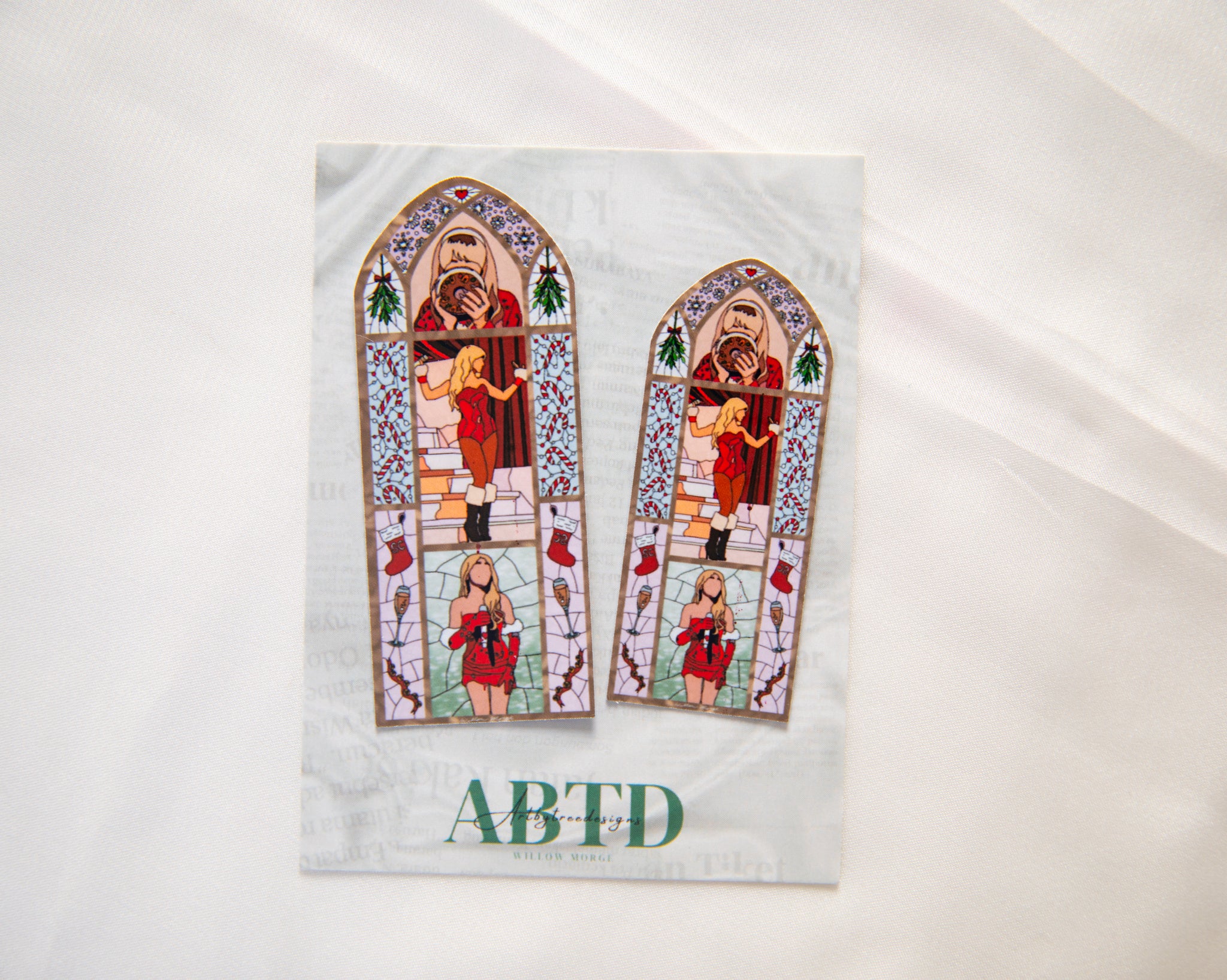 Fruitcake Stained Glass Sticker