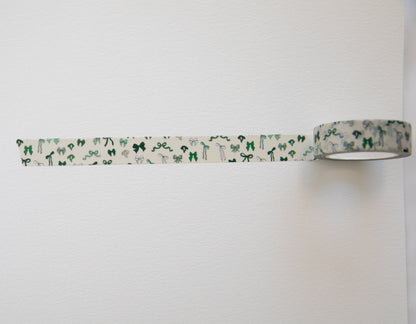 Green Bow Washi Tape