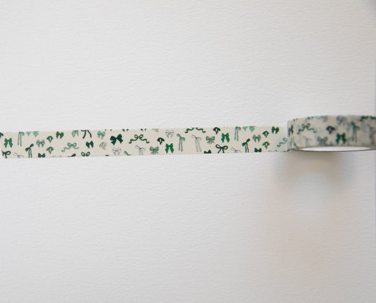 Green Bow Washi Tape