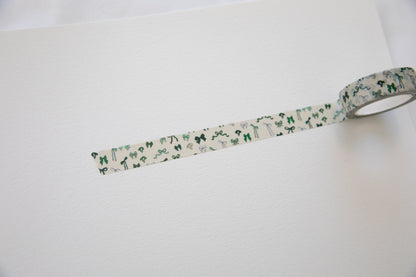 Green Bow Washi Tape